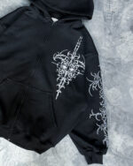 ZIP HOODIE TRIBAL black - Imagen 2