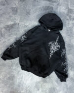 ZIP HOODIE TRIBAL black - Imagen 7