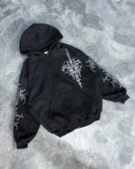 ZIP HOODIE TRIBAL black - Imagen 4